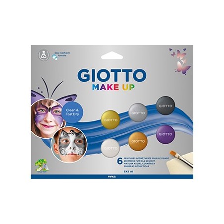 Pintura Facial Giotto Make Up Cores Metalizadas Cx 6un