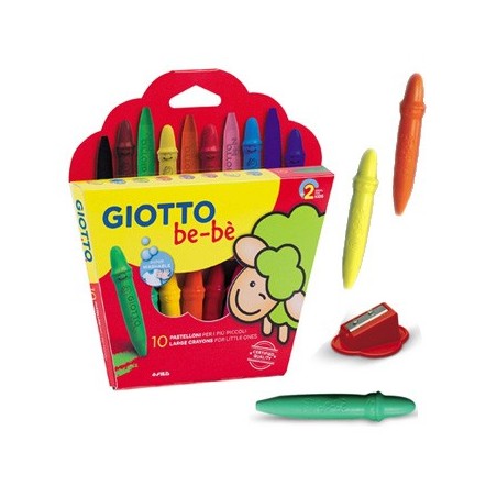 Lapis Cera Giotto Be-Be 10un + 1 Afia Lapis / Escolar / Arte