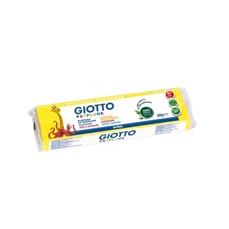 Plasticina Giotto Patplume 350gr Amarelo / Escolar / Modelag