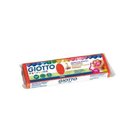 Plasticina Giotto Patplume 350gr Vermelho / Escolar / Modela