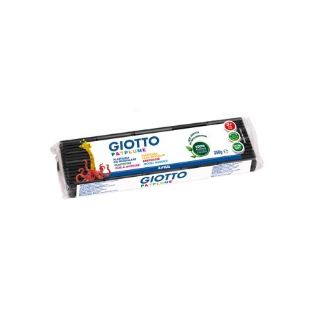 Plasticina Giotto Patplume 350gr Preto / Escolar / Modelagem