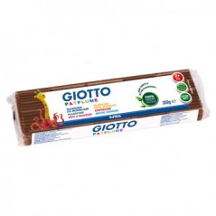 Plasticina Giotto Patplume 350gr Castanho / Escolar / Modela