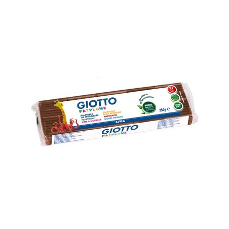 Plasticina Giotto Patplume 350gr Castanho / Escolar / Modela