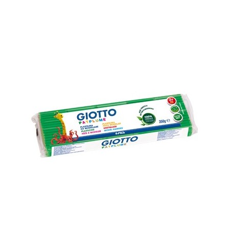 Plasticina Giotto Patplume 350gr Verde Claro / Escolar / Mod