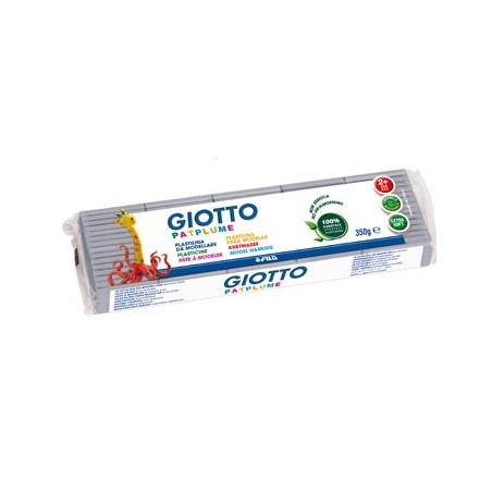 Plasticina Giotto Patplume 350gr Cinza / Escolar / Modelagem