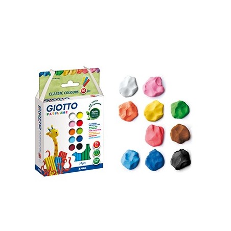Plasticina Giotto Patplume Conjunto Sortido 10x20gr