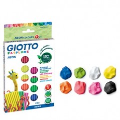 Plasticina Giotto Patplume Conjunto Cores Neon 8x33gr / Esco