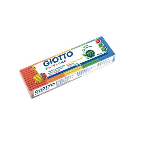 Plasticina Giotto Patplume Conjunto Sortido 10x50gr / Escola