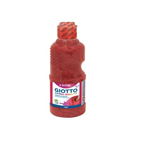 Guache Liquido Giotto Glitter 250ml Vermelho / Escolar / Pin