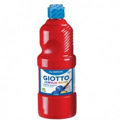 Guache Liquido Giotto Acrilico 500ml Vermelho / Escolar / Pi