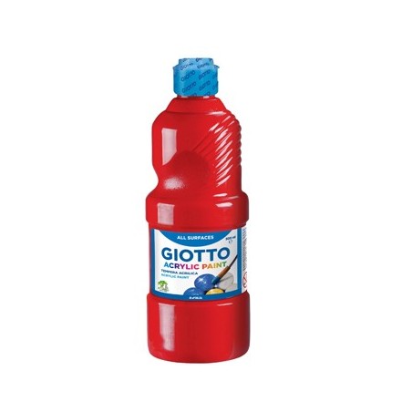Guache Liquido Giotto Acrilico 500ml Vermelho / Escolar / Pi