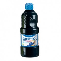 Guache Liquido Giotto Acrilico 500ml Preto / Escolar / Pintu