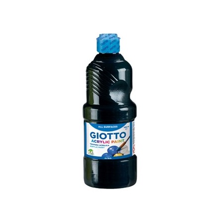 Guache Liquido Giotto Acrilico 500ml Preto / Escolar / Pintu