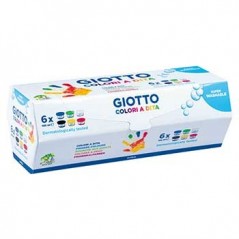 Guache Pintura Dedos Giotto Dita 100ml Pack 6 Cores / Escola