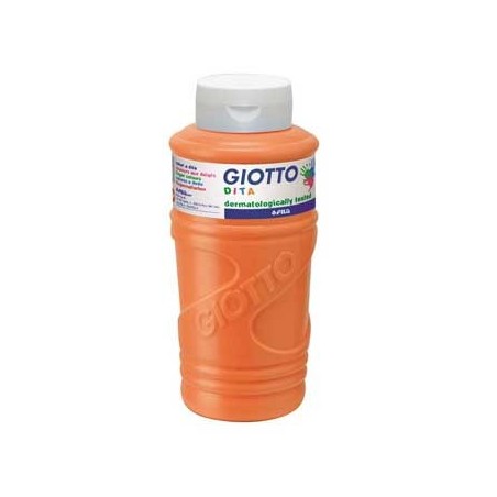 Guache Pintura Dedos Giotto Dita 750ml Laranja