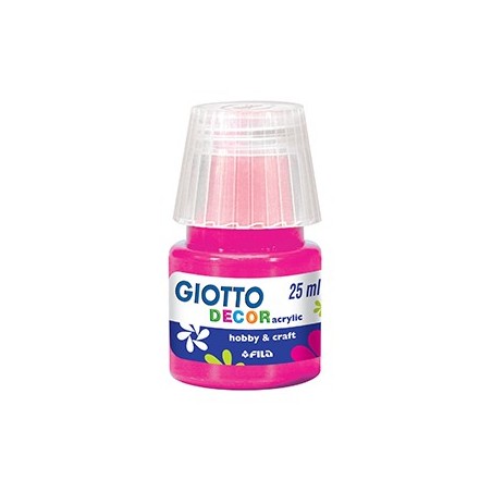 6un Guache Liquido Giotto Decor Acrilico 25ml Magenta / Esco