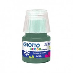 6un Guache Liquido Giotto Decor Acrilico 25ml Verde Floresta
