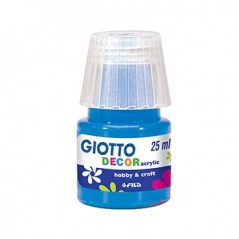 6un Guache Liquido Giotto Decor Acrilico 25ml Azul Cobalto /