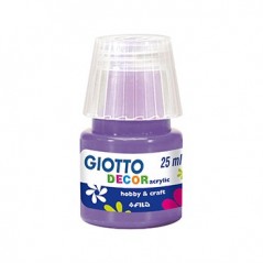 6un Guache Liquido Giotto Decor Acrilico 25ml Violeta / Esco