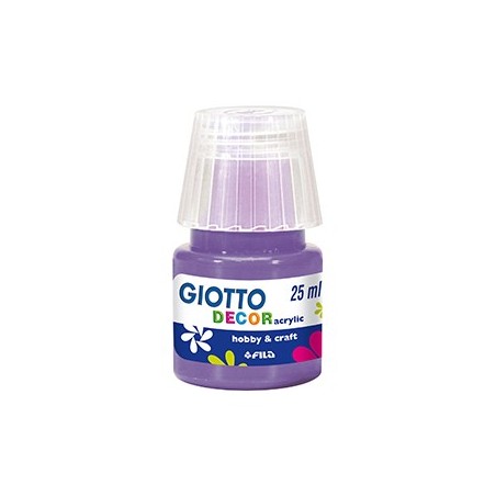 6un Guache Liquido Giotto Decor Acrilico 25ml Violeta / Esco