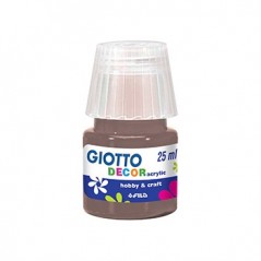 6un Guache Liquido Giotto Decor Acrilico 25ml Cinzento Claro