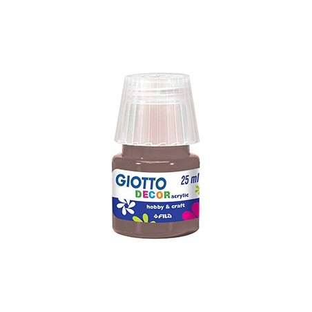 6un Guache Liquido Giotto Decor Acrilico 25ml Cinzento Claro