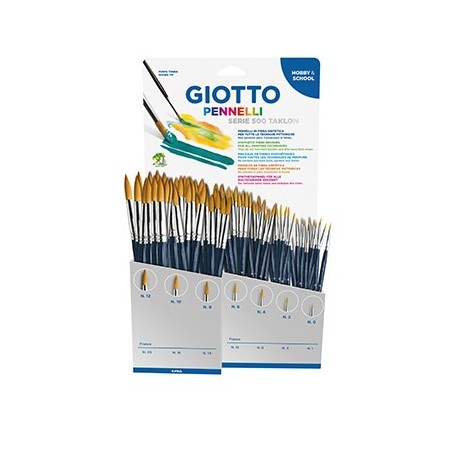 Pincel para Guache e Aguarela Giotto Art 500 Taklon Sort 84u