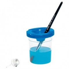 Copo p/ Pinceis Giotto com Tampa e Suporte / Escolar / Pintu