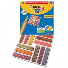 Lapis Cor 18cm Bic Kids Tropicolors Caixa Escolar 216un