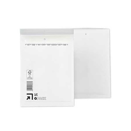 100un Envelopes Air-Bag 150x215 Branco  Nº 0 un