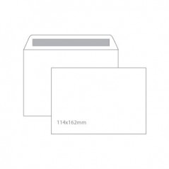 Envelopes 114x162mm CX500Un AUTODEX Branco C6  90gr / Papeis