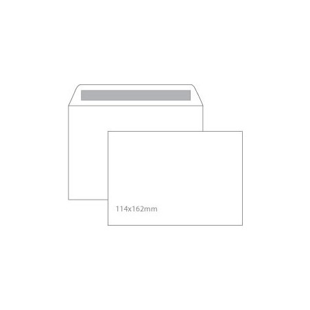 Envelopes 114x162mm CX500Un AUTODEX Branco C6  90gr / Papeis