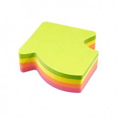 Bloco Adesivo Motivo Seta 70x70mm 200Folhas / Escritorio e P