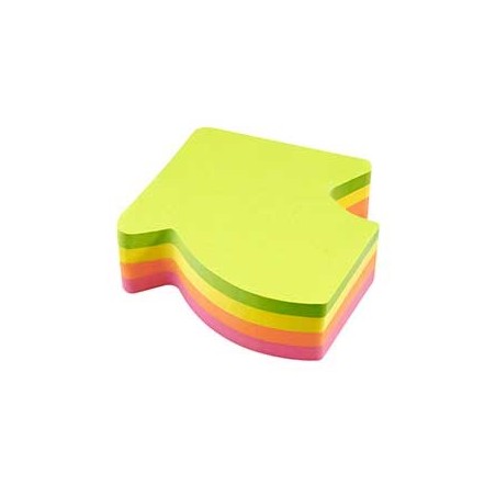 Bloco Adesivo Motivo Seta 70x70mm 200Folhas / Escritorio e P