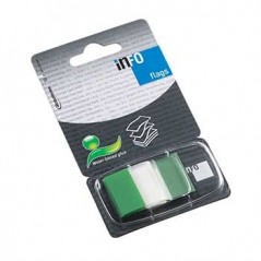 Separador Tape Flags 1 Polegada Verde / Escritorio e Papelar