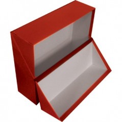 Caixa Arquivo Frances (365x280x100mm) Almaco Vermelho - 1un