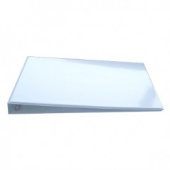 Pasta Arquivo Plast 4 Argolas com mola L30 A3 Branco (430A)