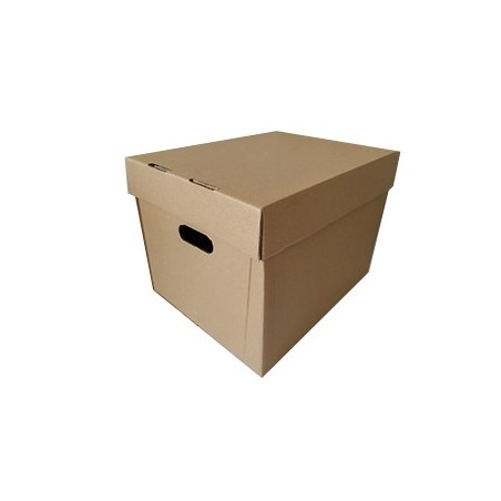 Caixa C/Tampa para Pastas de Arquivo 420x330x300 Pack 10un