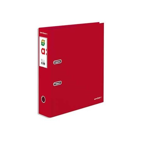 Pasta Arquivo Cor Lisa Ambar L/L Din Vermelho