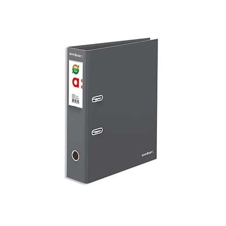 Pasta Arquivo Cor Lisa Ambar L/L Din Cinza