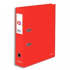 Pasta Arquivo Ambar School L/L Vermelho Claro