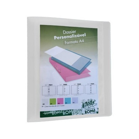 Pasta Arquivo Plastico L40 c/Bolsa 2 Argolas Branco