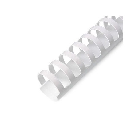 Argolas Pvc Encadernar 25mm para 240 Folhas Cx 50un Branco /