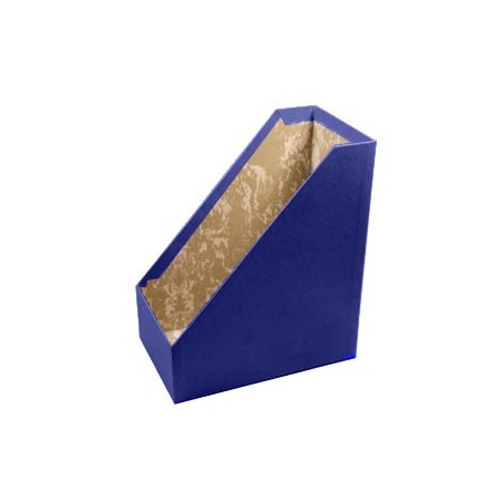 6un Porta Revistas Cartao L15,5 (30x25) Azul / Arquivo e Org