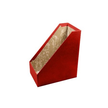 Porta Revistas Cartao L15,5 (30x25) Bordeaux / Arquivo e Org