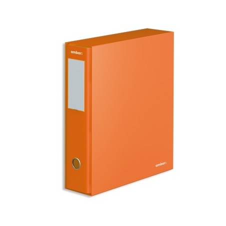 Pasta Arquivo C/Cx Ambar L/LDin Laranja