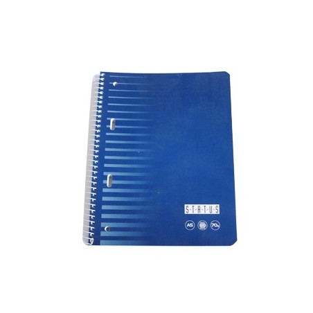 Caderno Espiral EnriStatus A5 Quadriculado 80 Fls 70gr / Esc
