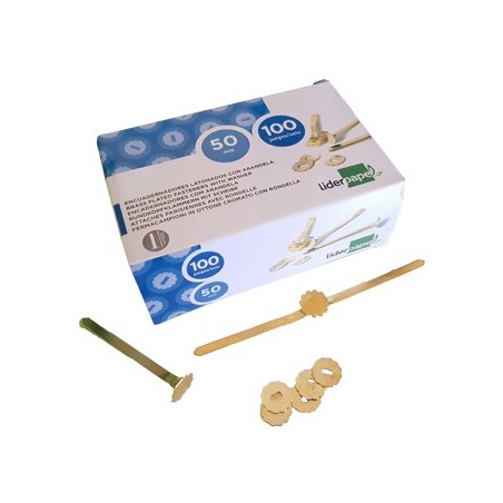 Ataches Latao c/Anilha 50mm Cx100un