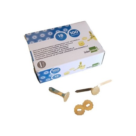 Ataches Latao c/Anilha 18mm Cx100un