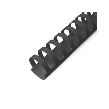 Argolas Pvc Encadernar 22mm para 195 Folhas Cx 100un Preto